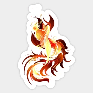 Fiery Bird ( Fire Phoenix ) Sticker